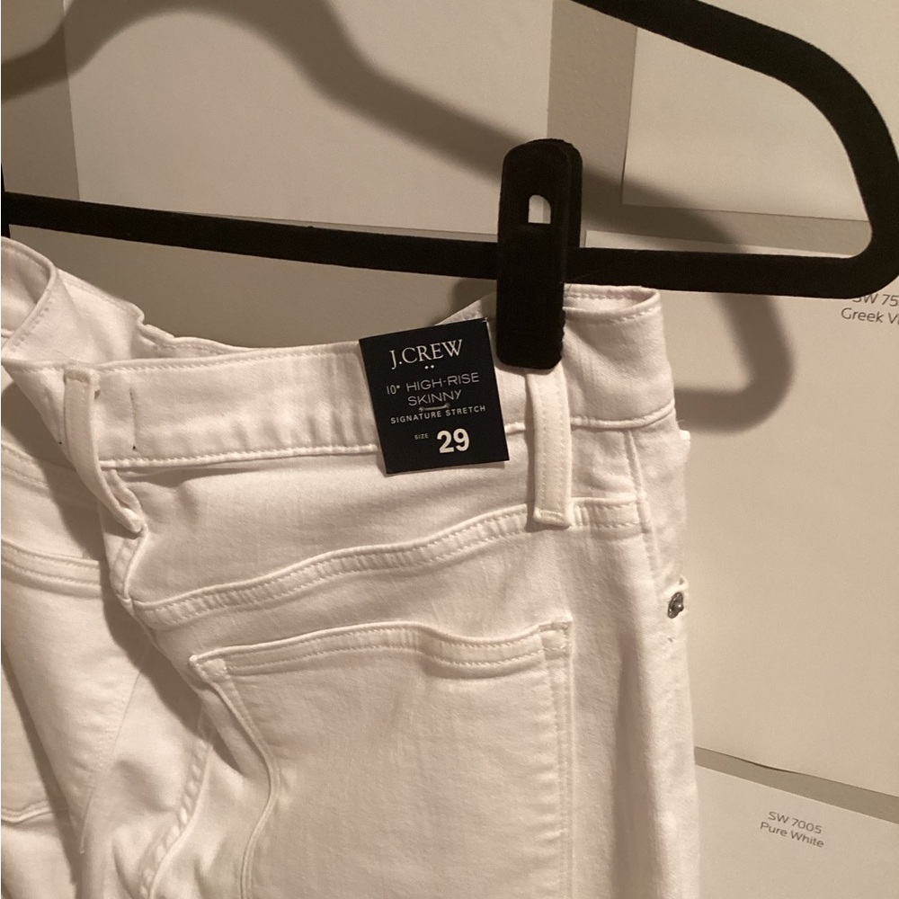 J. Crew Women's High-Rise Jeans in White